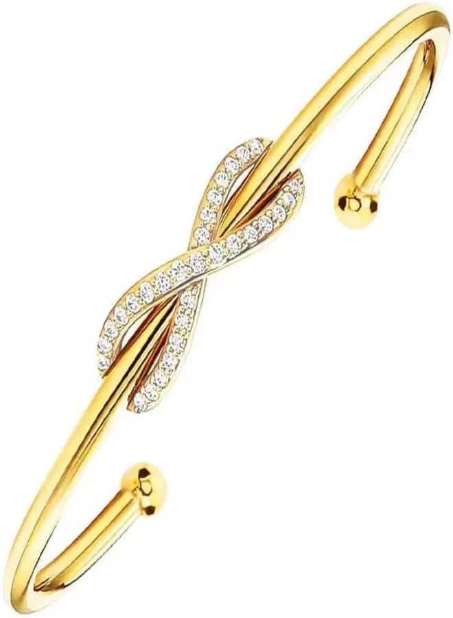 مينوتيا سوار أنيق وعصري من مينوتيا، هدية مثالية للنساء والفتيات | أساور مطلية بالذهب فاخرة وأنيقة للنساء | هدايا للنساء والفتيات_MNT0167-G - Image 2