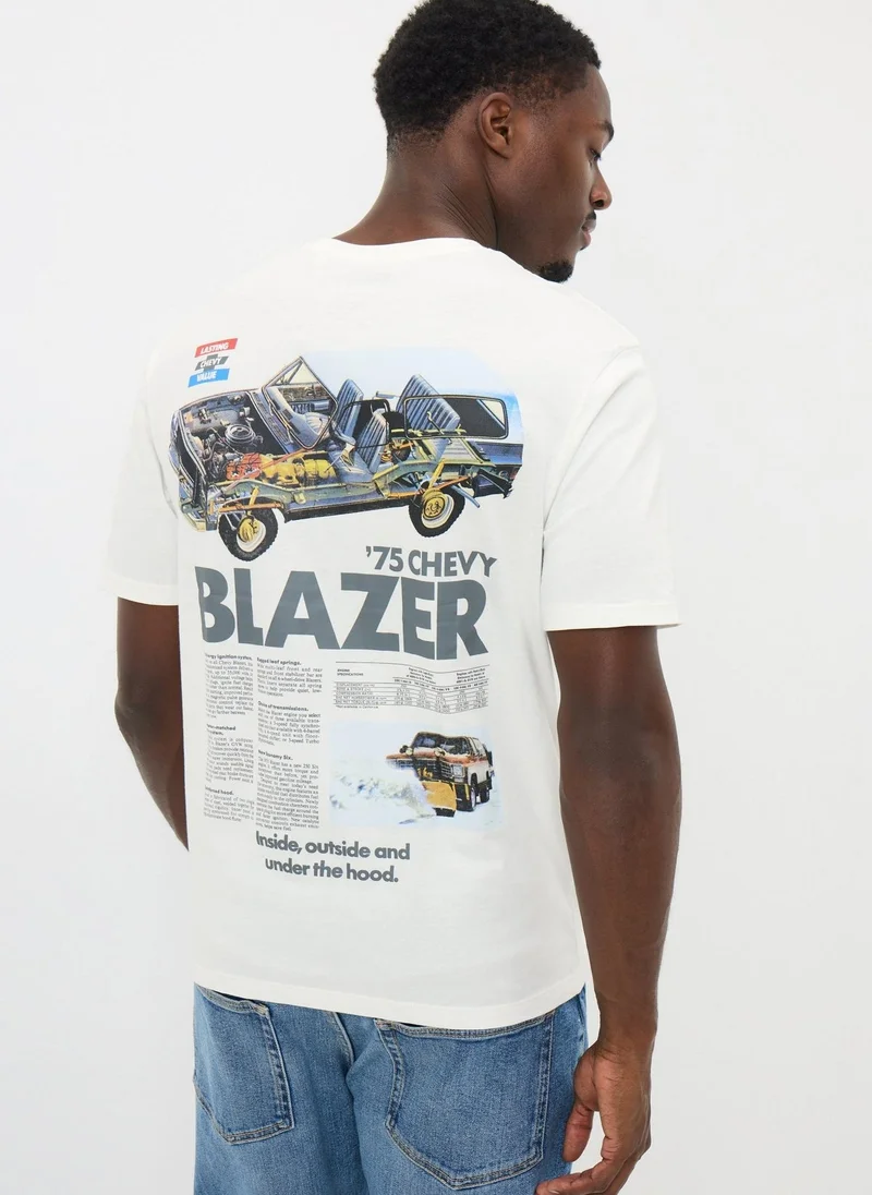 Matalan White Chevy Printed T-Shirt