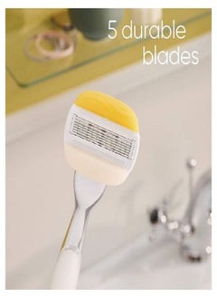 Venus Gillette Venus Olay Women Razor 1 Metal Handle Plus 6 Blade Coconut  - Image 3