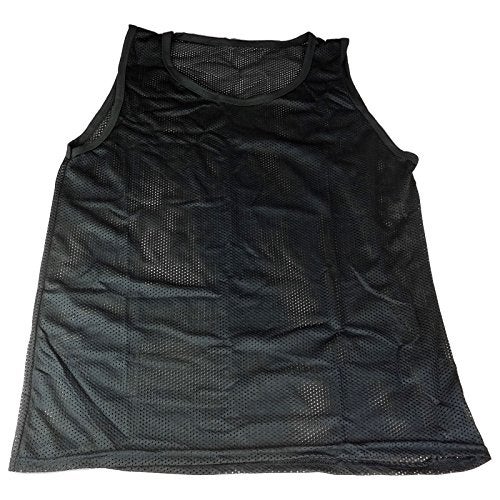 BlueDot Trading Youth Sports Pinnie Nylon Mesh Scrimmage Training Vest for team practice for children’s sports soccer, football, basketball, Lacrosse, 6 Red + 6 Black - Image 4