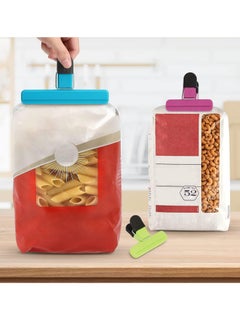 Bukela 9 Pack Food Clips, Bag Clips for Food Storage with Air Tight Seal Grip (3 Large and 6 Small)  - Image 2
