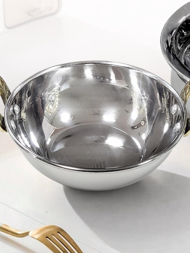 RAJ قدر راج من الفولاذ مع مقبض مزدوج - Image 4