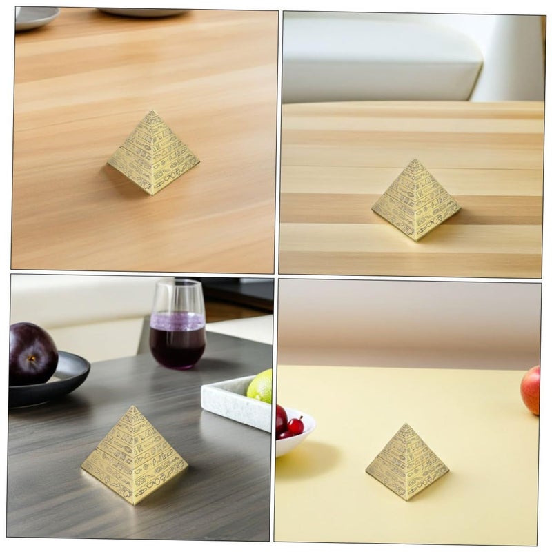 Homoyoyo 2 Piece Windproof Pyramid Ashtray Set With Lid For Indoor Table Use - Image 4