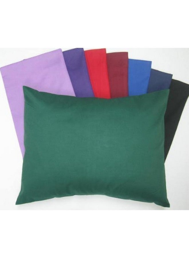 SheetWorld Comfy Travel Pillow Case - 100% Soft Cotton Percale - Burgundy - Made in USA