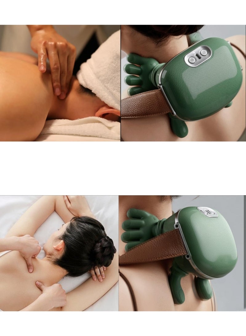 ليموس جهاز تدليك الرقبة مع خاصية التسخين لتخفيف آلام الأنسجة العميقة، وجهاز تدليك الكتفين والظهر، وجهاز تدليك الرقبة والظهر 2026 (إصدار مطور) - Image 2