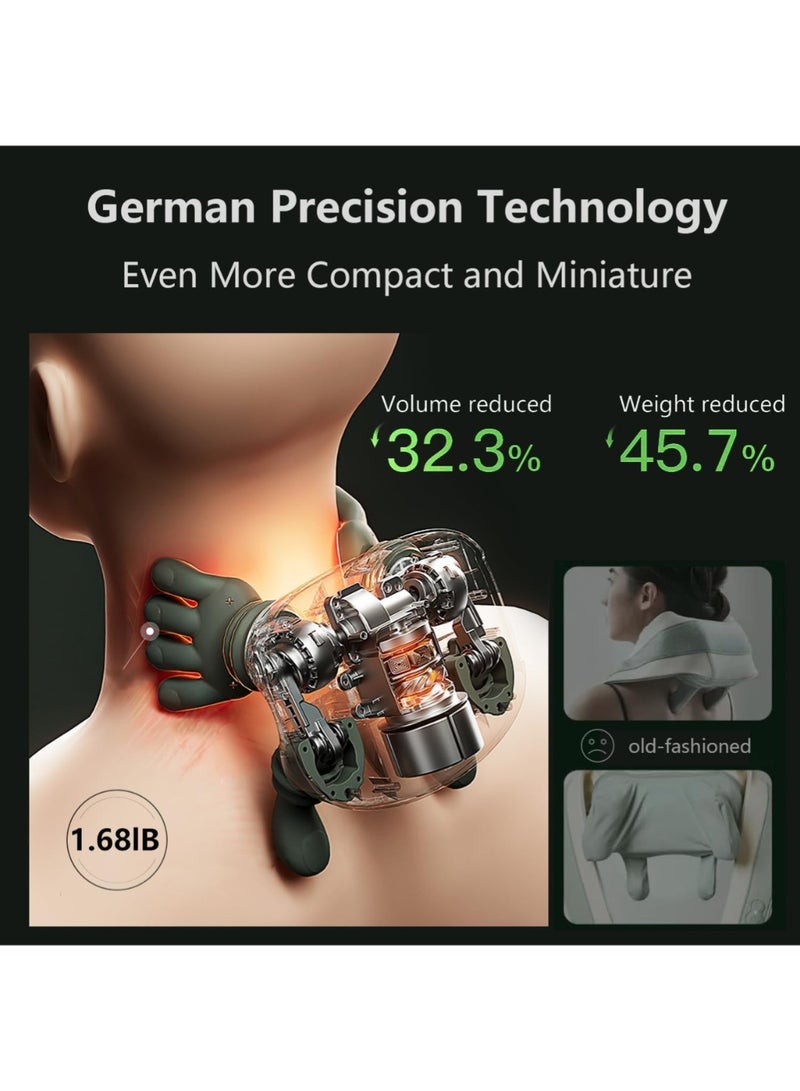 ليموس جهاز تدليك الرقبة مع خاصية التسخين لتخفيف آلام الأنسجة العميقة، وجهاز تدليك الكتفين والظهر، وجهاز تدليك الرقبة والظهر 2026 (إصدار مطور) - Image 4