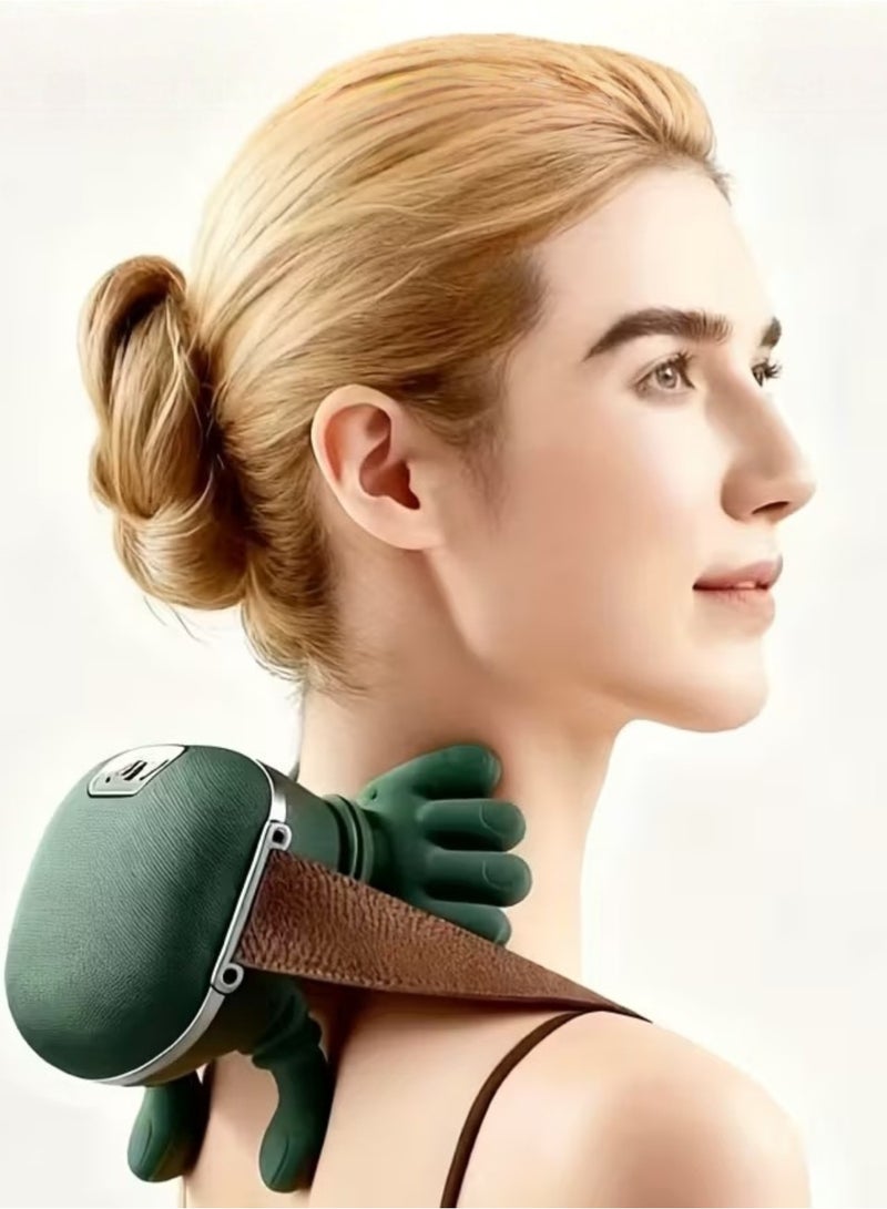 ليموس جهاز تدليك الرقبة مع خاصية التسخين لتخفيف آلام الأنسجة العميقة، وجهاز تدليك الكتفين والظهر، وجهاز تدليك الرقبة والظهر 2026 (إصدار مطور) - Image 1