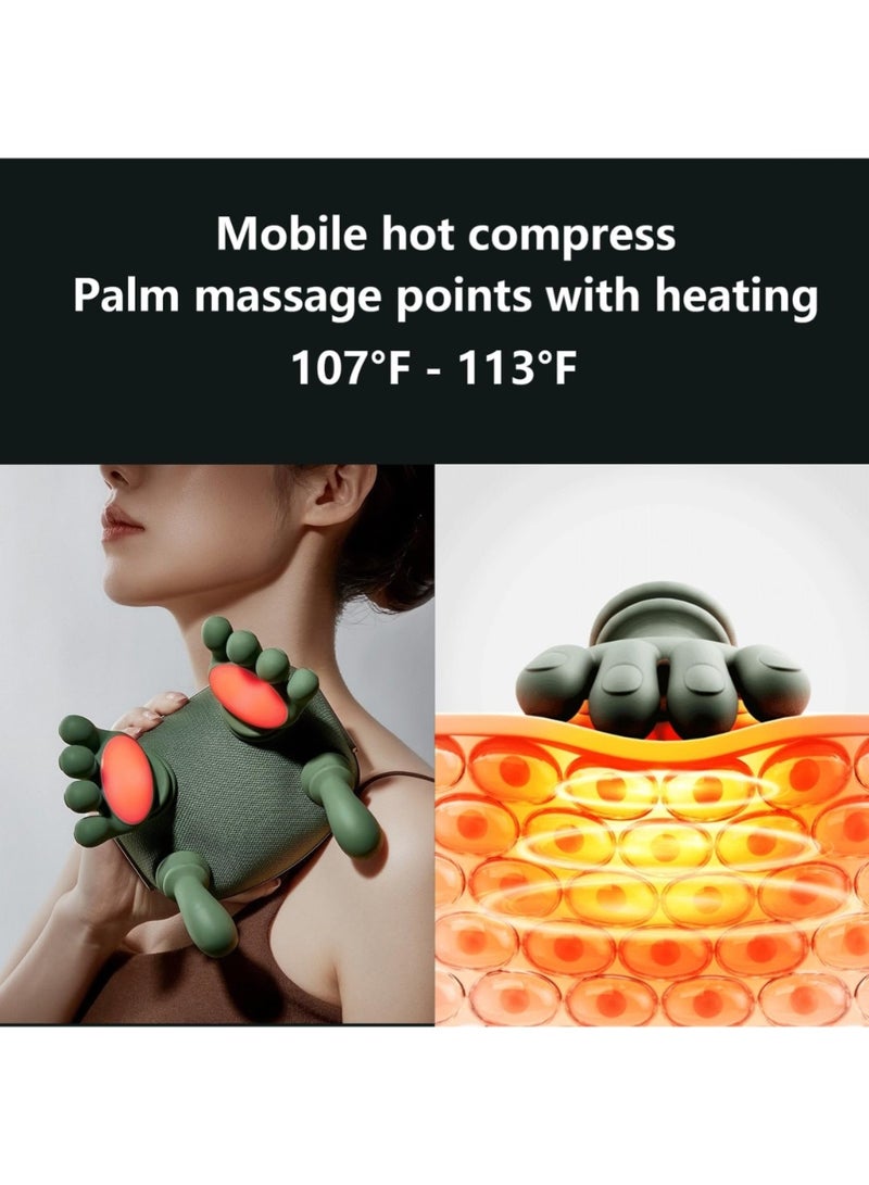 ليموس جهاز تدليك الرقبة مع خاصية التسخين لتخفيف آلام الأنسجة العميقة، وجهاز تدليك الكتفين والظهر، وجهاز تدليك الرقبة والظهر 2026 (إصدار مطور) - Image 3