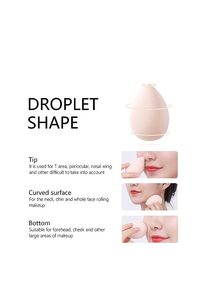 ORiTi 8 PCS Latex-free Professional Makeup Sponge Set Blender Beauty Foundation Blending Sponge with Transparent Receiving Box - Perfect for Liquid, Cream, Concealer and Powder - Image 4