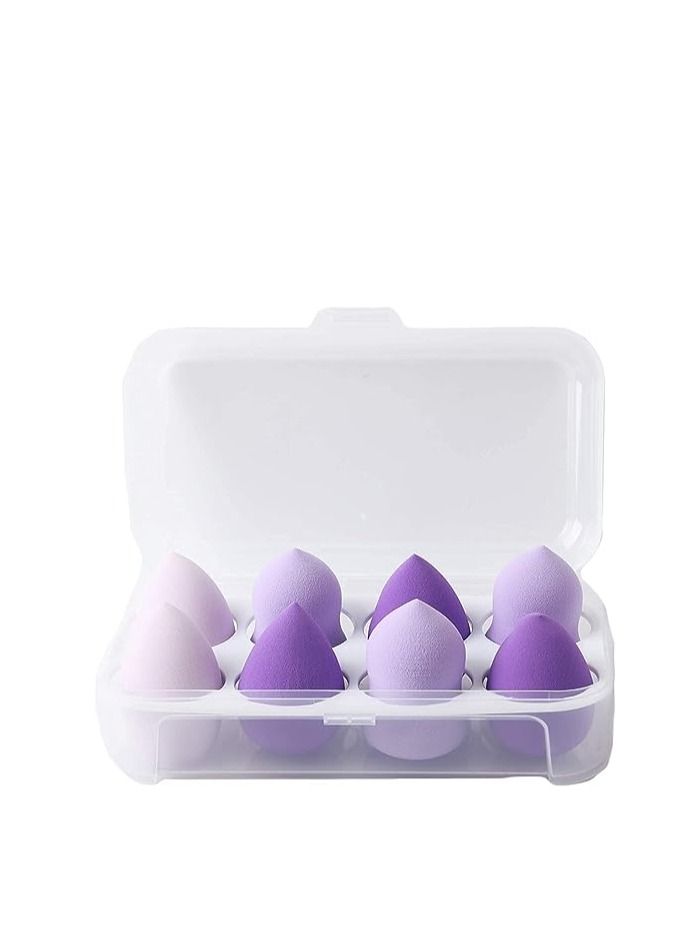 ORiTi 8 PCS Latex-free Professional Makeup Sponge Set Blender Beauty Foundation Blending Sponge with Transparent Receiving Box - Perfect for Liquid, Cream, Concealer and Powder - Image 2