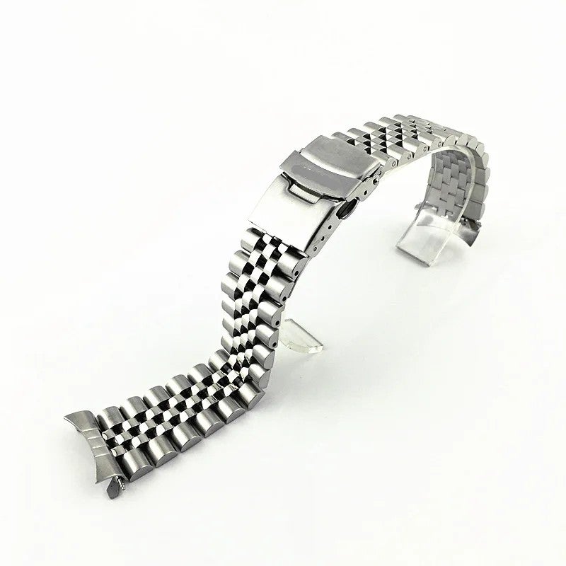 Bluejw High Quality 20mm 22mm Stainless Steel Watch Strap – Replace the Watch Strap with Solid Metal 5-Link Bracelet for Men, Durable Replacement Band - Image 1