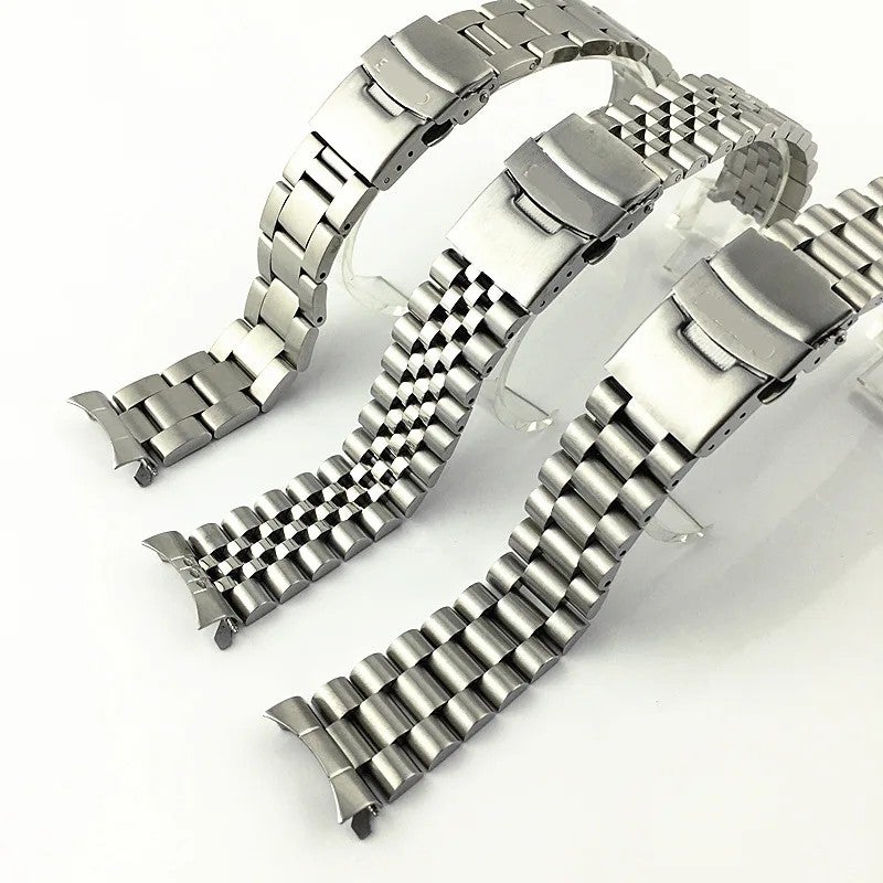 Bluejw High Quality 20mm 22mm Stainless Steel Watch Strap – Replace the Watch Strap with Solid Metal 5-Link Bracelet for Men, Durable Replacement Band - Image 5