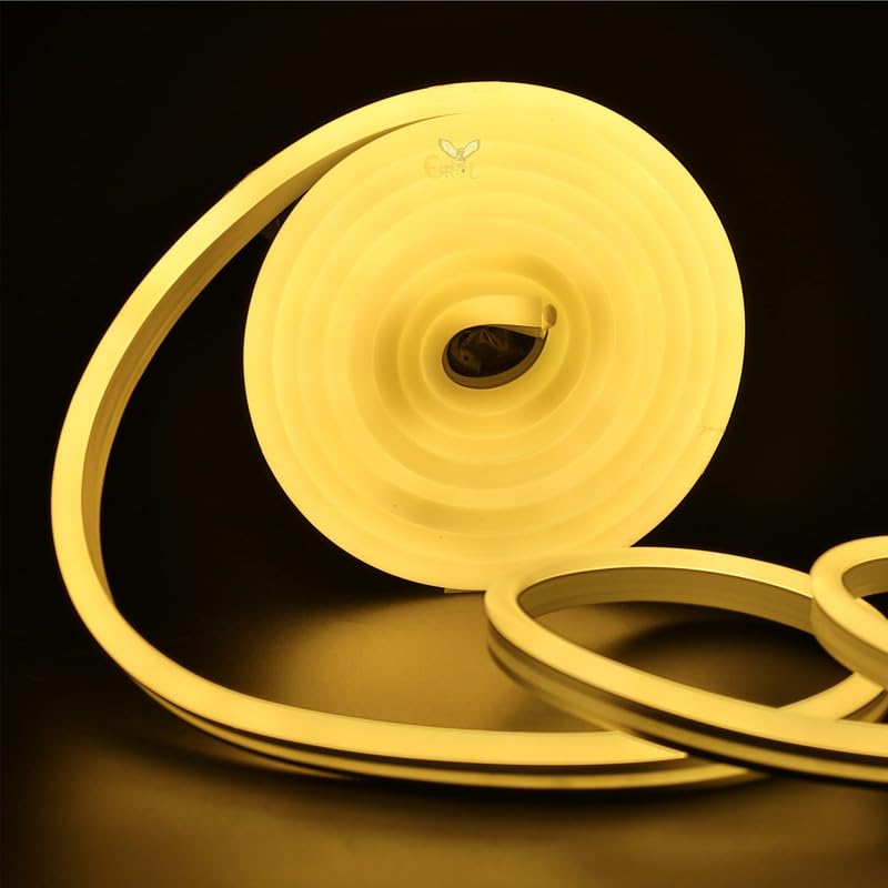 Errol Errol neon Light Waterproof led Strip Lights Flexible neon Lights for Decoration neon Strip Light for Customized Name Waterproof Rope Light for IndoorOutdoor 2 Meter Warmwhite  - Image 1