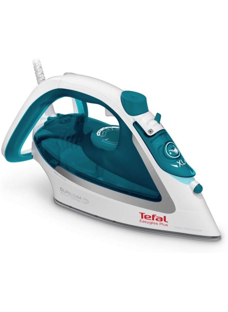 EasyGliss Plus FV5718 Iron Dry & Steam Iron Durilium Soleplate 2500W Turquoise White 250 ml 2500 W FV5718 white/green