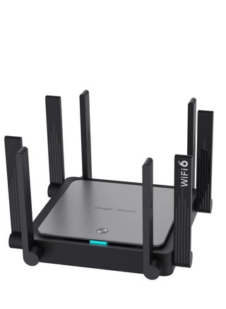 RG-EW3200GX PRO جهاز توجيه Wi-Fi 6 Mesh - سرعة 3200 ميجابت في الثانية، 4×4 MIMO، 8 هوائيات عالية الكسب، نطاق مزدوج، 192 مستخدمًا، VPN، دعم IPTV، أدوات الرقابة الأبوية، 1 منفذ WAN و4 منافذ LAN، أوضاع Repeater/Router/AP/WISP، IPv6، إدارة التطبيقات، تصميم مضغوط | RG-EW3200GX PRO - pzsku/Z5ABB100861A0CCBF563BZ/45/_/1732706721/9e04b672-f594-49d5-bf94-174f37f427e9