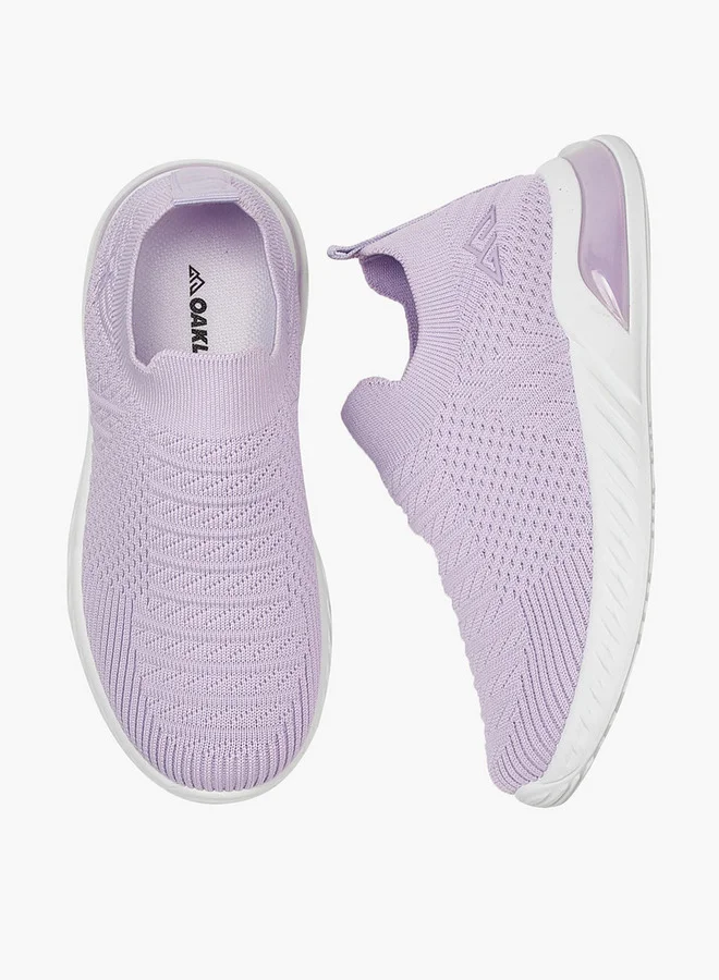Oaklan by Shoexpress Textured Slip-On Sports Shoes with Pull Tab