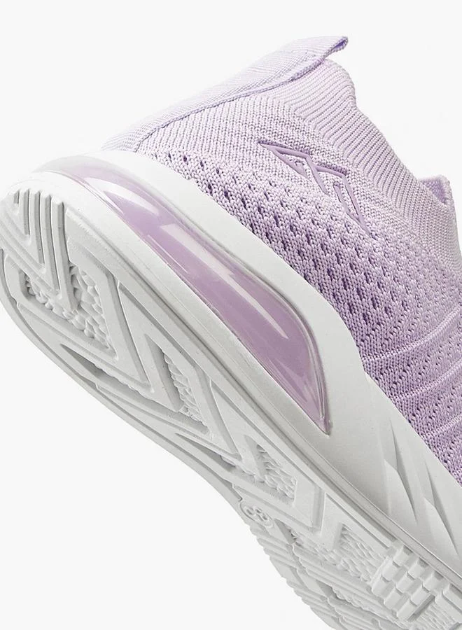 Oaklan by Shoexpress LILAC Textured Slip-On Sports Shoes With Pull Tab for Women | Best Price UAE