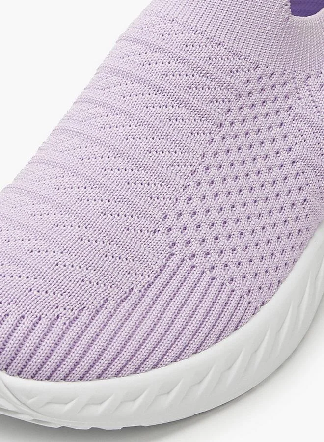 Oaklan by Shoexpress LILAC Textured Slip-On Sports Shoes With Pull Tab for Women | Best Price UAE