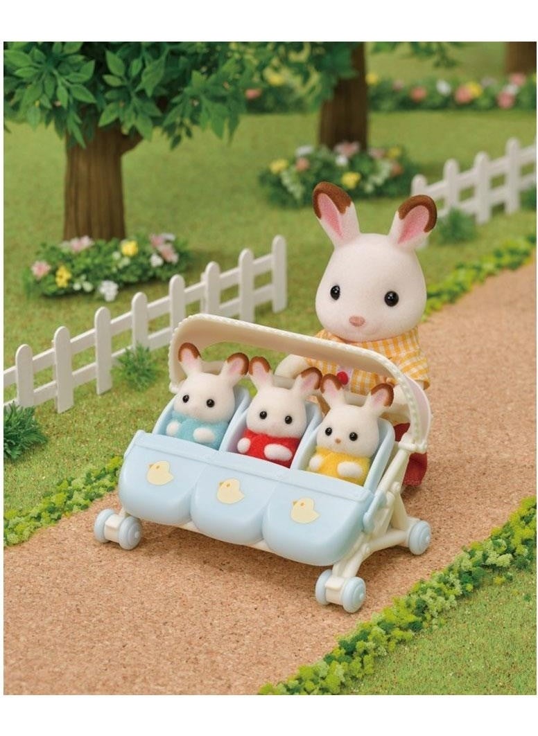 Sylvanian Families Triplet Baby Stroller 5533  - Image 2