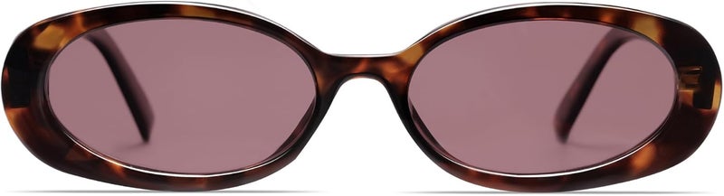VANLINKER Polarized Retro Oval Sunglasses for Women and Men Small 90s Style VL9580 - Image 2