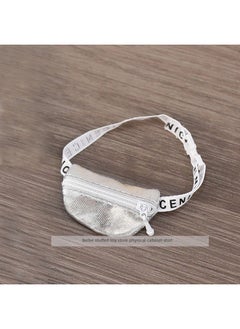 Generic Generation One And Two Rab Cloth Pendant Clothes Labubu Blind Box Keychain Vinyl Doll Sweater Suit Fisherman Hat Shoes-Specifications:Suitable For Pendant First Generation And Second Generation-Color:Silver Crossbody Bag  - Image 1