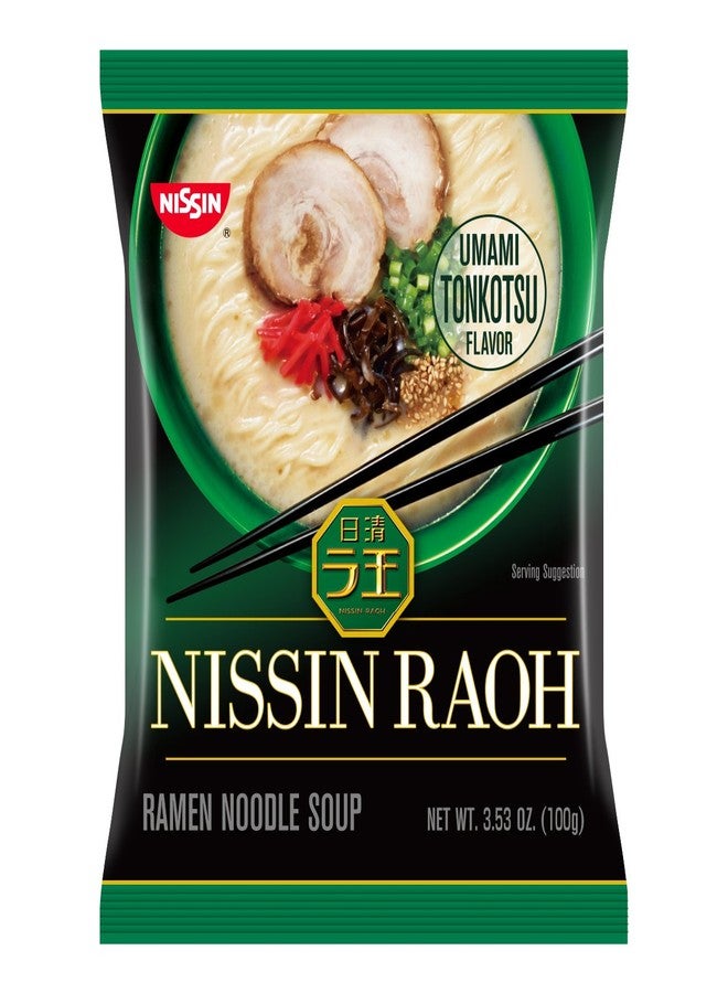 Nissin RAOH Ramen Noodle Soup, Umami Tonkotsu, 3.53 oz, green - Image 1