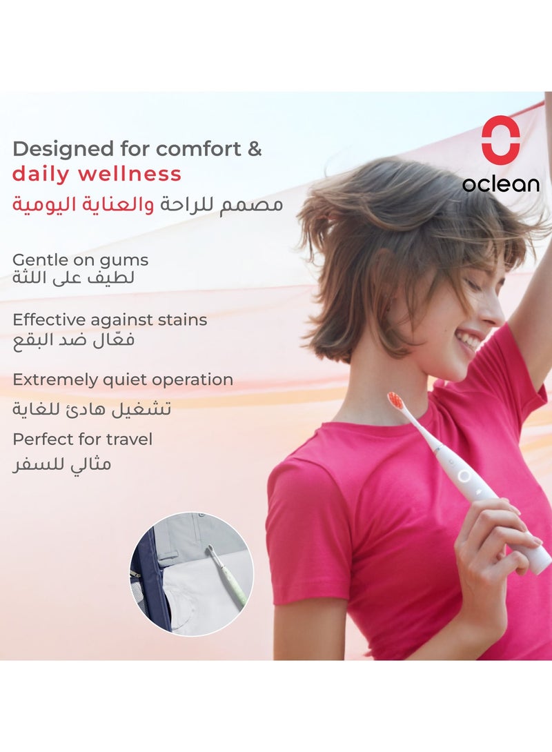 Oclean Flow Smart Sonic Electric Toothbrush — Green — 5 Brushing Modes – 180 - Day Battery – Deep Clean - Image 5