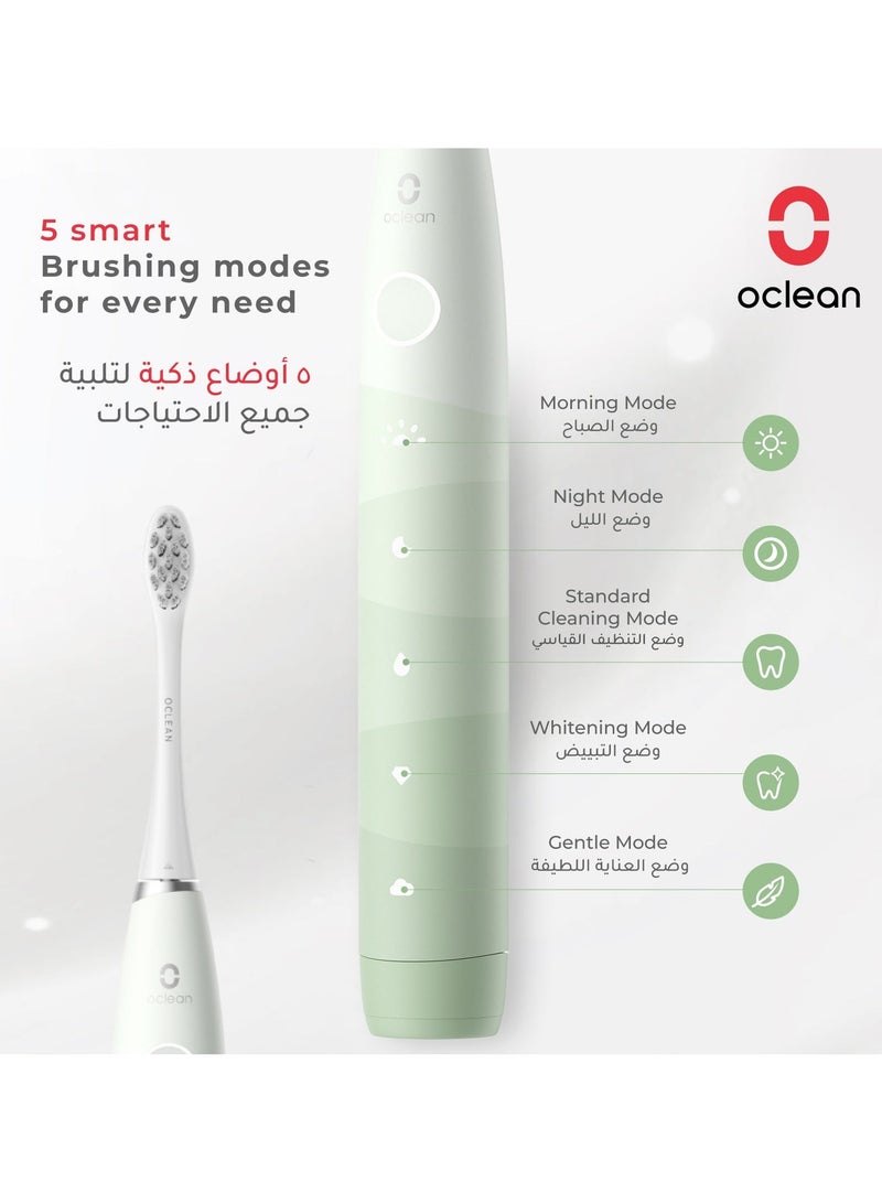 Oclean Flow Smart Sonic Electric Toothbrush — Green — 5 Brushing Modes – 180 - Day Battery – Deep Clean - Image 3