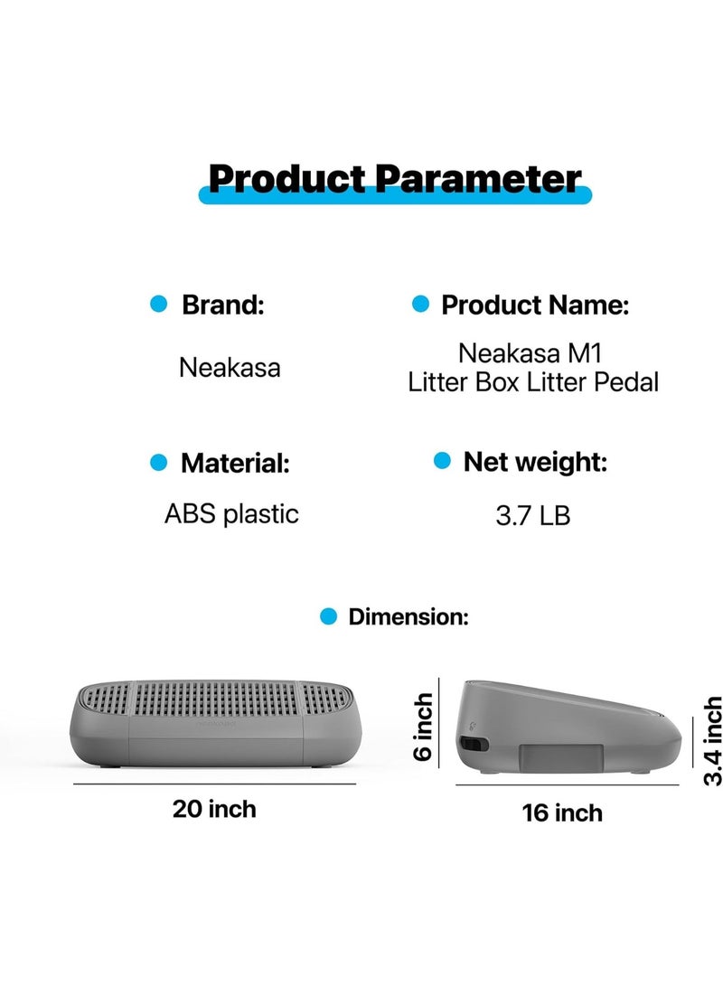 Neakasa Cat Pedal Step Stool with Litter Filter | Easy-Clean Litter Ramp & Trapper for M1 Open-Top Self-Cleaning Cat Litter Box - Image 2