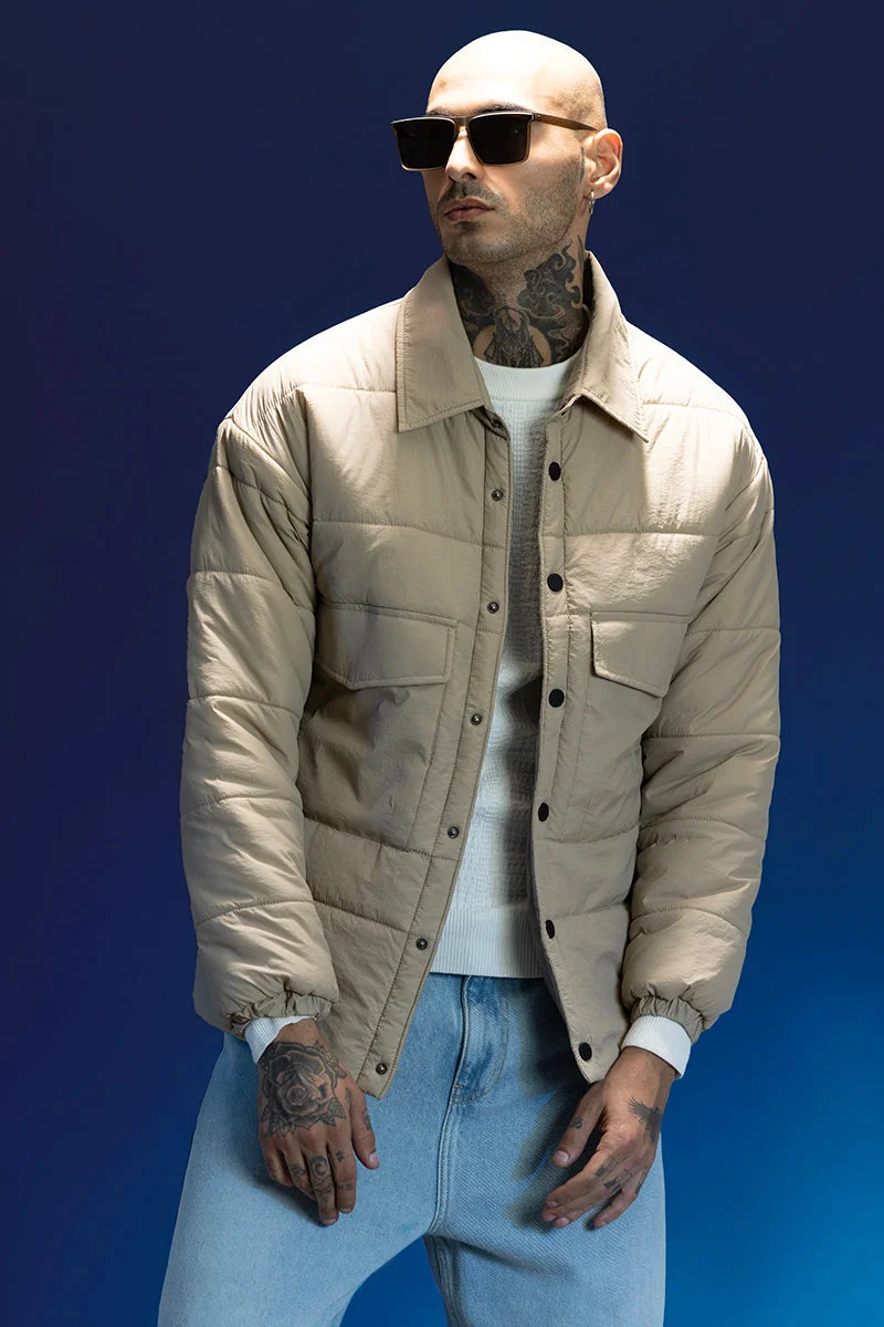 سنيتش جاكيت بجيوب مزدوجة بأزرار كبس