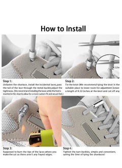 Y&D Elastic No Tie Shoe Laces For Adults, Kids, Elderly, System With 2 Pairs  - Image 5