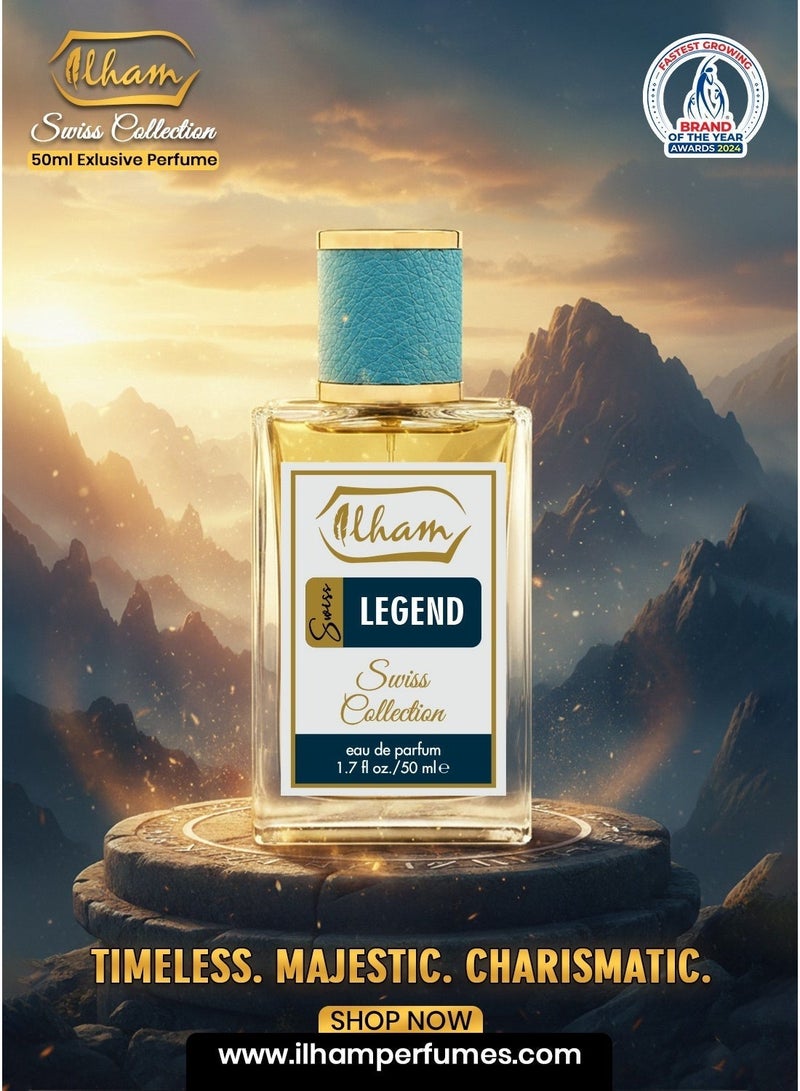 عطور إلهام  سويِس ليجند (50 مل) عطر للرجال - Image 2