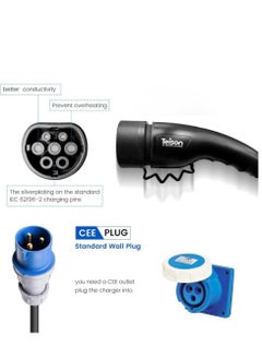 Cordova Teison GB/T Plug Charger with LCD Displey EVSE 32 A Smart Portable Electric Vehicle Charger with 3PIN Plug for VW ID 4 ID6  - Image 2
