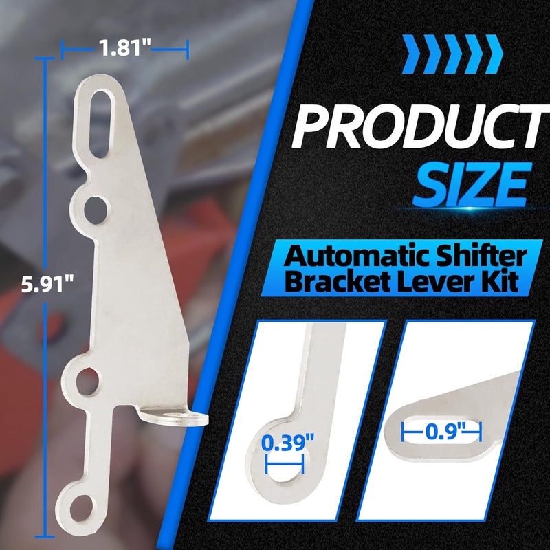 MILIPARTS Automatic Shifter Bracket and Lever Kit with Swivel/Cotter Pin for GM Transmissions - Image 4