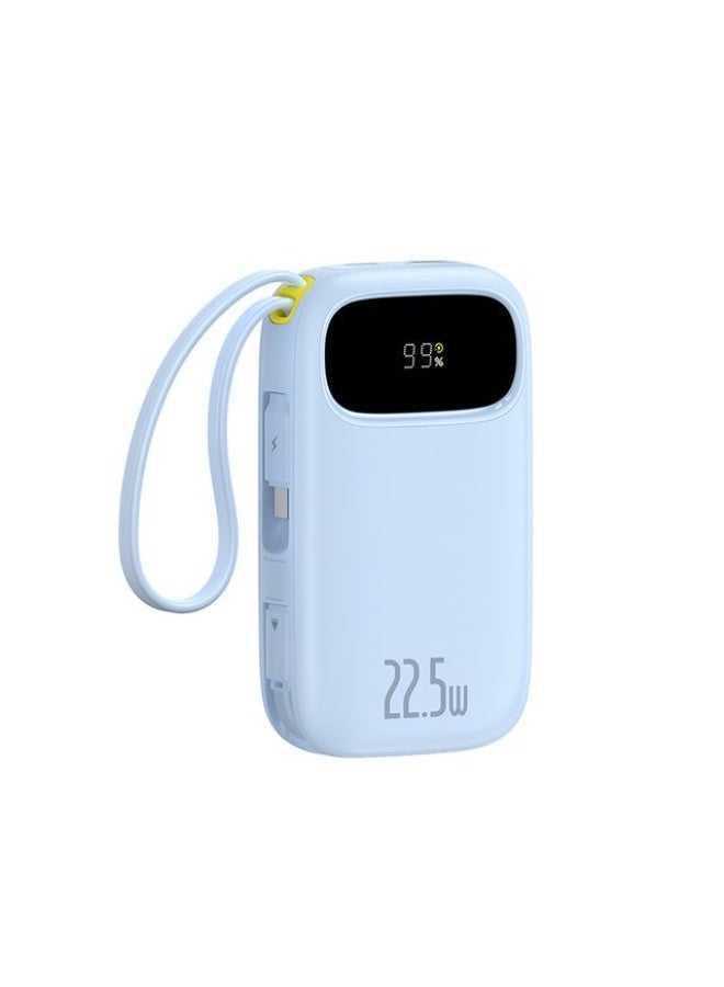 Baseus EnerFill FC31 Power Bank with Built-in Dual Cables, 20000mAh, 22.5W Fast Charging – Galaxy Blue Galaxy Blue - Image 2