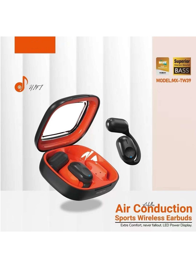 MOXOM TWS Earbuds Bass Bluetooth 5.3 True Wireless Headphone with 350mAh Charging Case MX-TW39  - Image 1