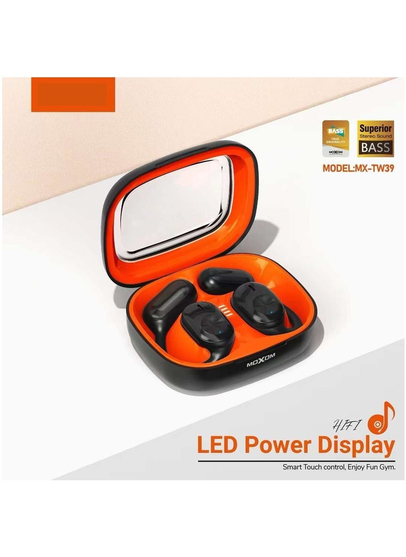 MOXOM TWS Earbuds Bass Bluetooth 5.3 True Wireless Headphone with 350mAh Charging Case MX-TW39  - Image 3