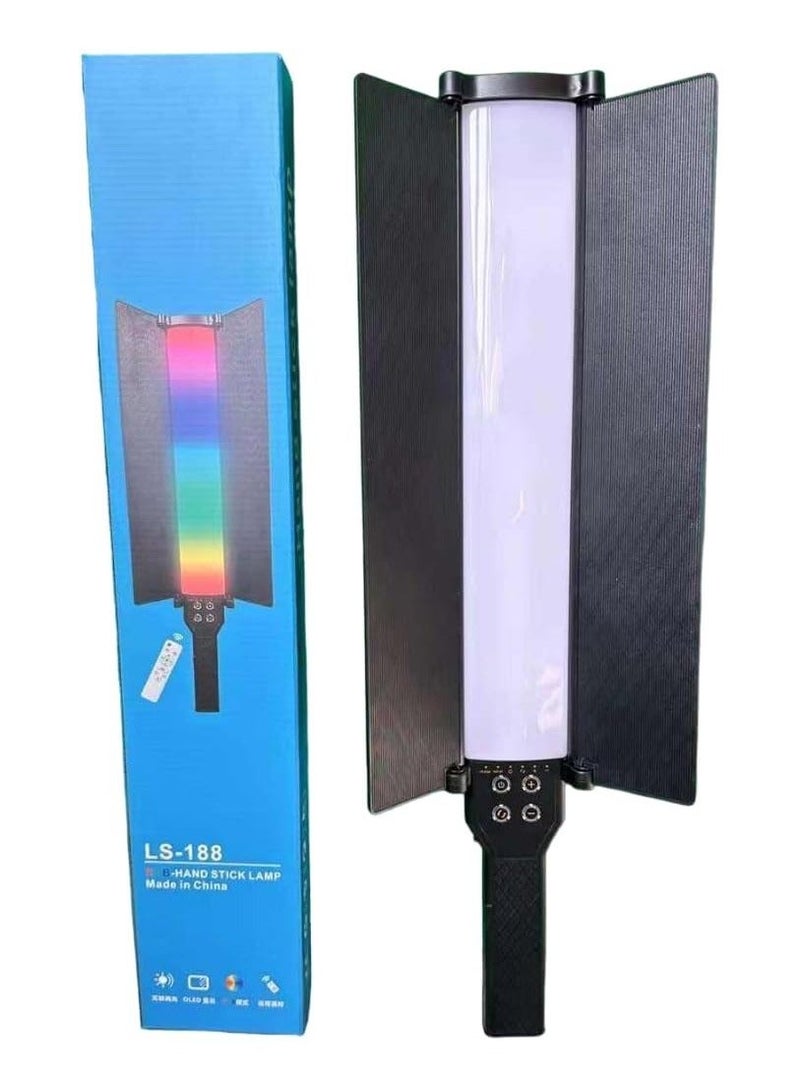 PLOKAMA LS 188 25W RGB LED Handheld Light with Battery High Power Stick Light with Remote Control - Image 2