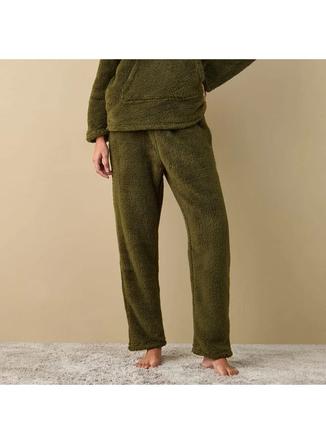 Splash FAV Textured Long Sleeves Hoodie and Pyjama Set