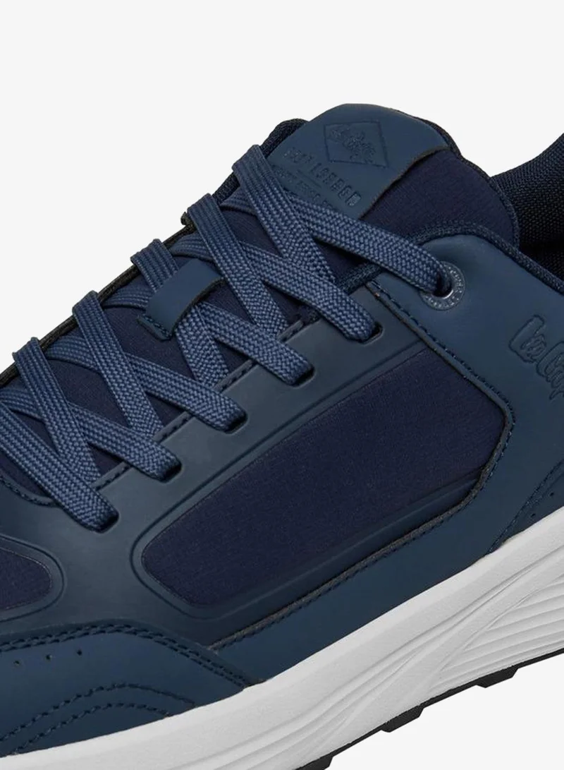 Lee Cooper NAVY Men's Panelled Lace-Up Sneakers for Men | Best Price UAE