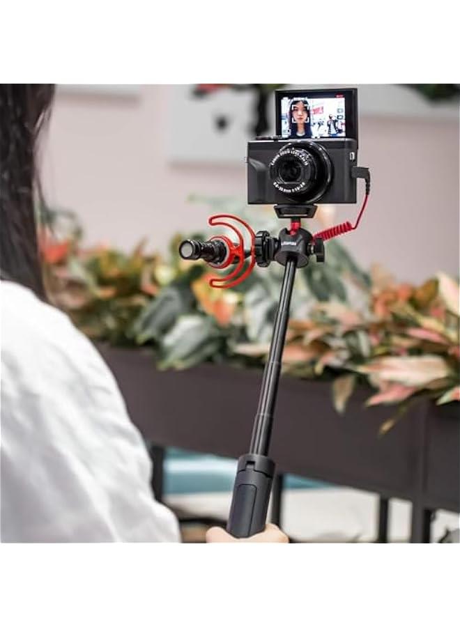Arabest Ulanzi MT-16 Camera Tripod Stand Holder Mini Tabletop Selfie Stick with Cold Shoe Travel for iPhone 12 Canon G7X Mark III Sony ZV-1 RX100 VII A6600 Vlogging Filmmaking Live Streaming  - Image 5