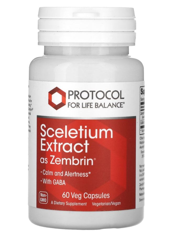 Protocol For Life Balance Sceletium Extract 60 Veg Capsules  - Image 1