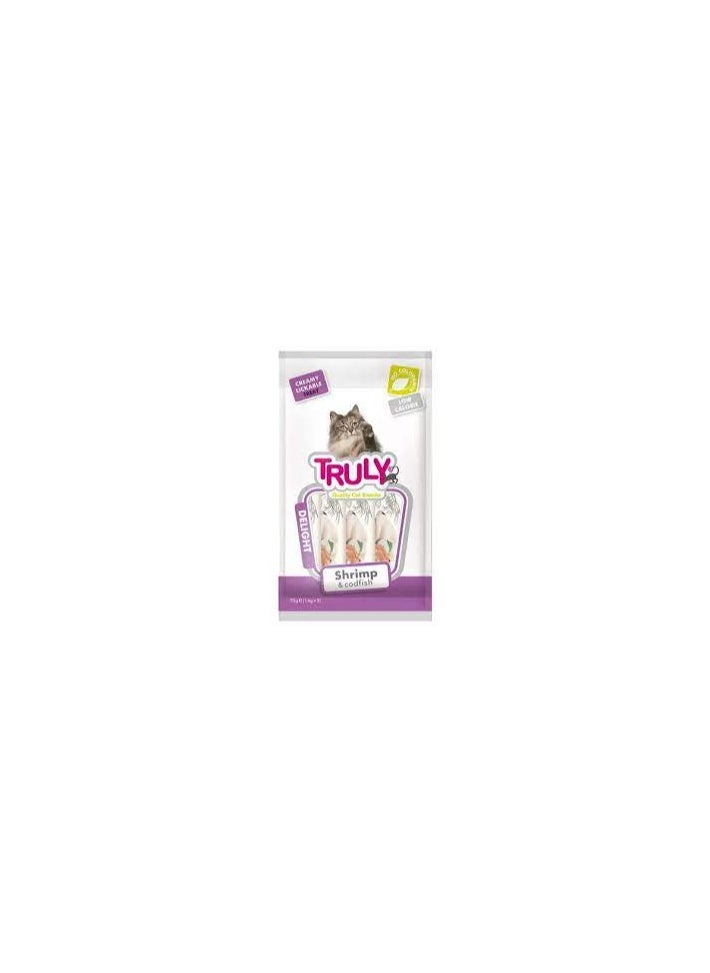 Wanpy - Trully Creamy Lickable Treats - Shrimp&Codfish 12X70g - Image 1