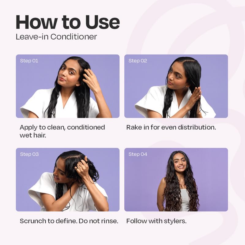 Manetain Leave In Conditioner 200ml for Curly Hair Women | Lightweight Curl Leave In Conditioner for Frizzy Hair | Moisturising, Detangling & Shine Enhancing | Silicone Free, Vegan Formula - Image 5