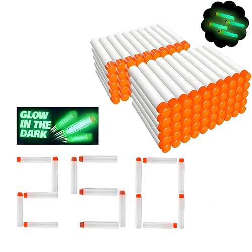 VERAT Hollow Out Soft Foam Refill Darts for N-Strike Elite Series Blasters (White, Pack of 250) - Image 1