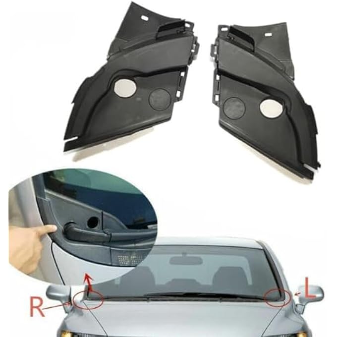 ريحني غطاء ذراع ماسحات الزجاج الأمامي 1 زوج لغطاء فتحة تهوية لهوندا سيفيك 2006 2007 2008 2009 2010 2011 Ciimo - Image 3