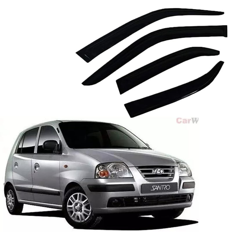 ROYALTECH Premium Non-Breakable Car Window Door Visor/Rain Guard/Wind Deflector Compatible for (Santro Xing (Old Model)) - Image 1