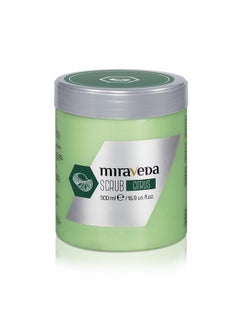 ItalWax Miraveda by Italwax Citrus Scrub - 500ml / 16.9fl.oz - With coconut oil and lime for a delicate citrus note - Ideal for hand care  - Image 1