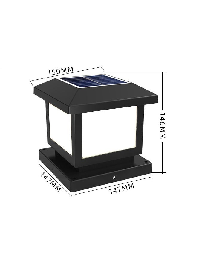 Comely Square Column Lamp Solar Energy Outdoor Garden Waterproof  - Image 2