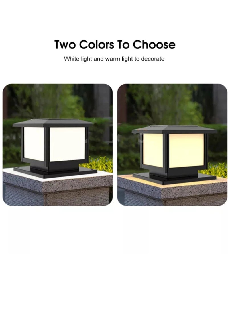 Square Column Lamp Solar Energy Outdoor Garden Waterproof